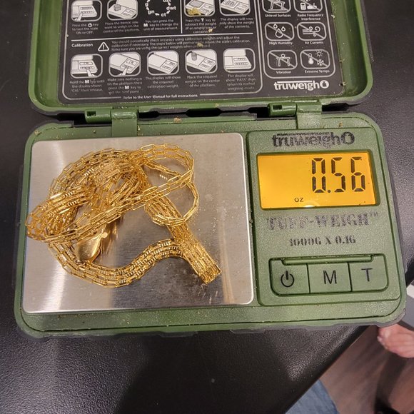 Vintage 14k Solid Gold Bismark Necklace, 24" with Lobster Clasp, Made In Italy - Picture 7 of 7